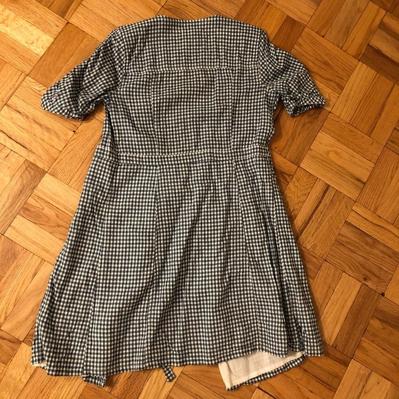 Madewell Gingham Linen Wrap Dress - Picture 8 of 9